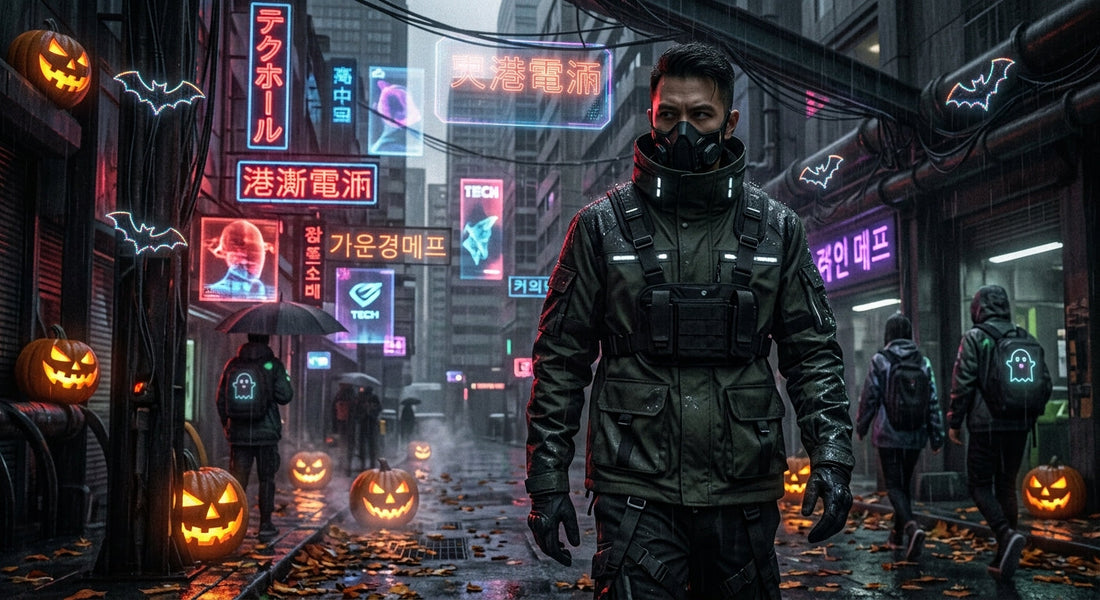 Jak nosić techwear jesienią i na Halloween 2026 — 12 mrocznych, futurystycznych stylizacji, które łączą funkcjonalność z klimatem dystopijnego miasta