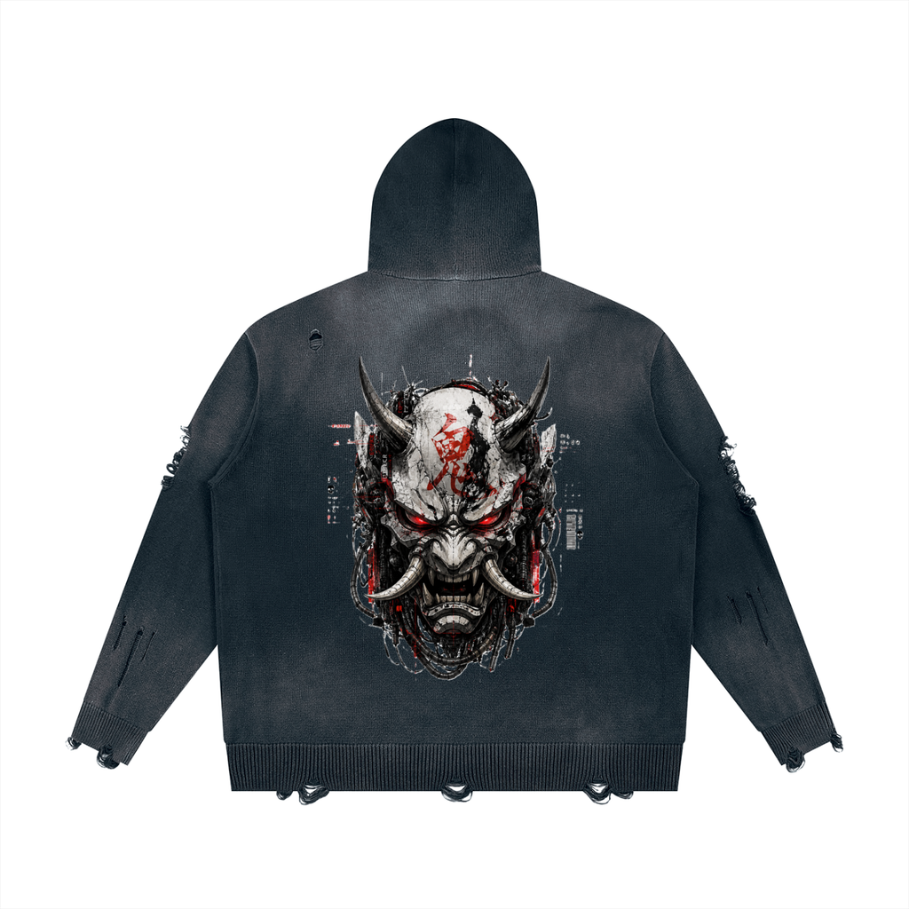 Cyberpunk Dystopian Unisex Hoodie | Ronin 2067 | Cotton 760 gsm