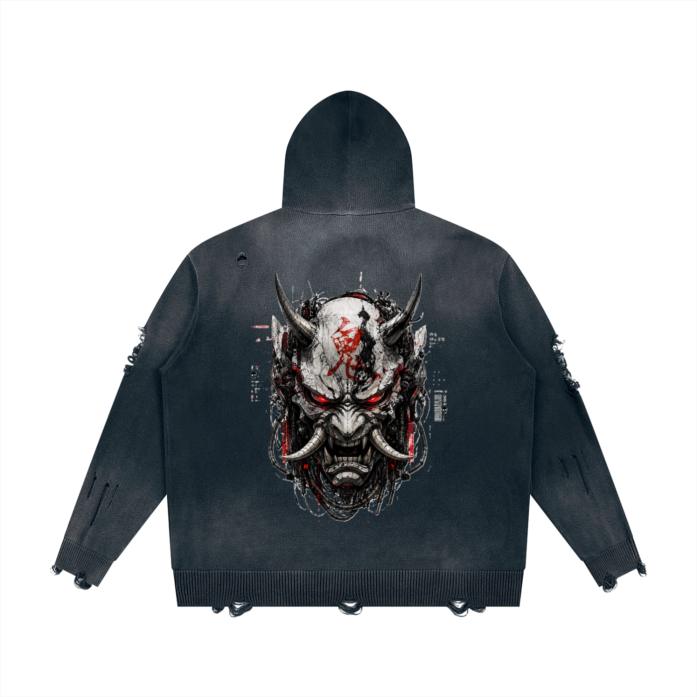 Cyberpunk Dystopian Unisex Hoodie | Ronin 2067 | Cotton 760 gsm