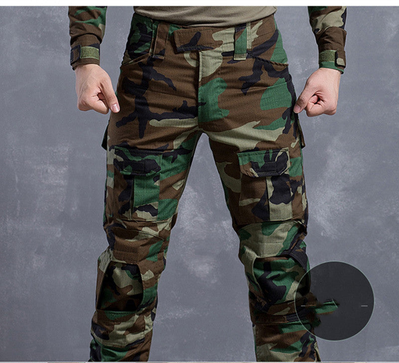 Militarne Survivalowe Spodnie Taktyczne Wildland Militia Forest Green Camuflage