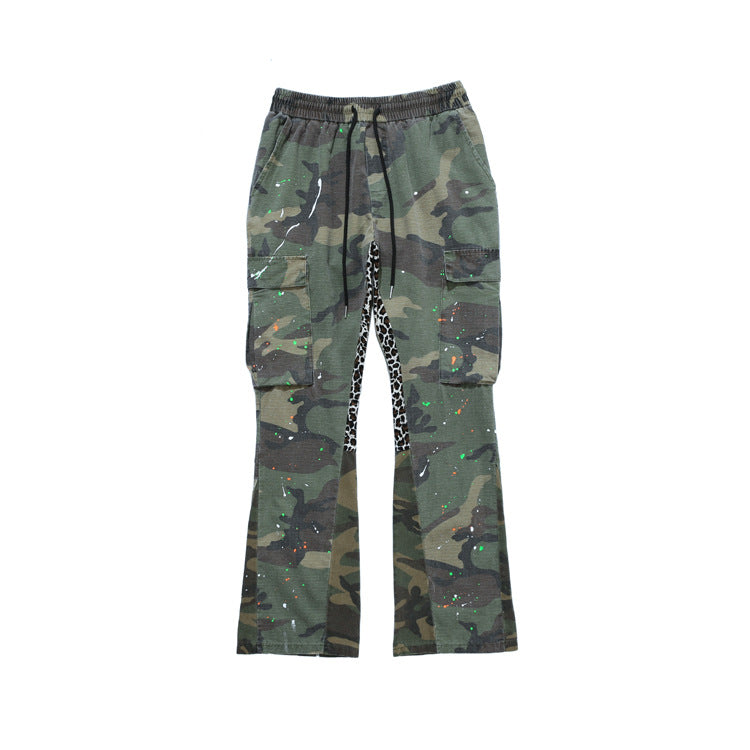 Dystopijne Spodnie Camouflage | Cargo Military Post-apocalyptic Pants