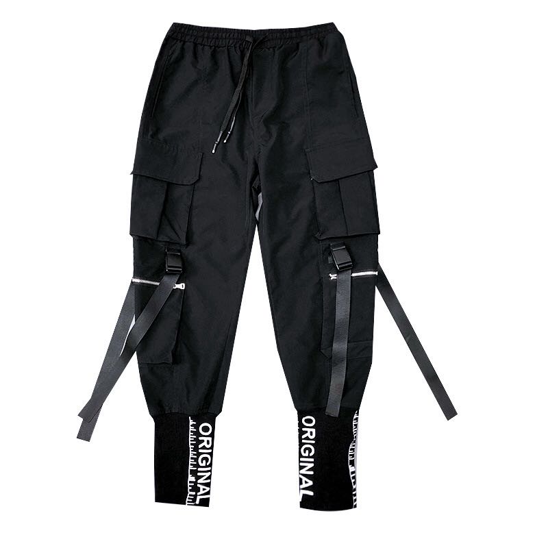 Techwearowe Spodnie Cargo High-End Urban Rebeliant Soldier Black