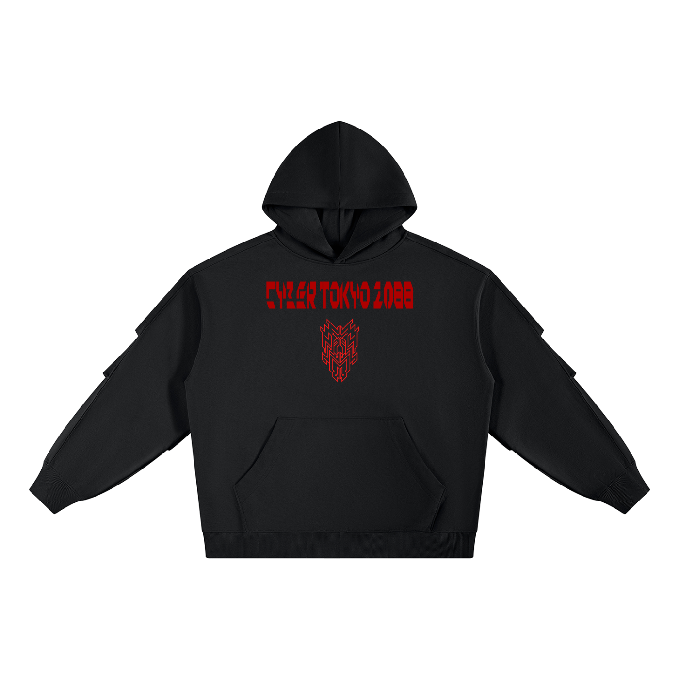 Cyberpunk Hoodie Heavyweight | Cyber Tokyo 2088 Oni Demon