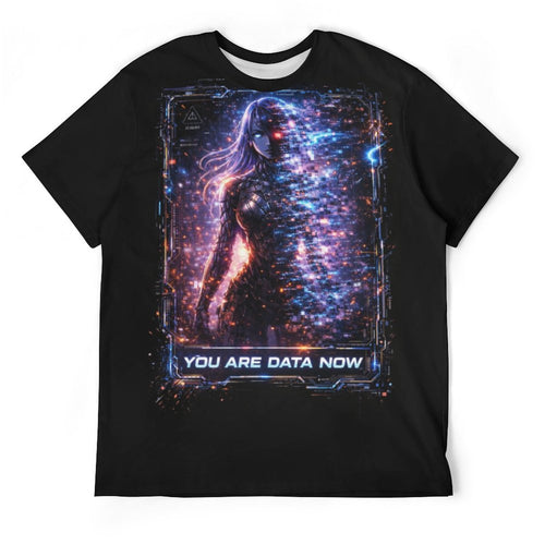 Cyberpunk T-Shirt Neon City War | You Are Data Now