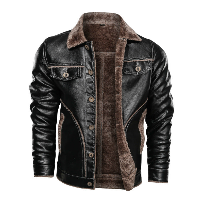 Czarna Kurtka Dystopian Leather Armor