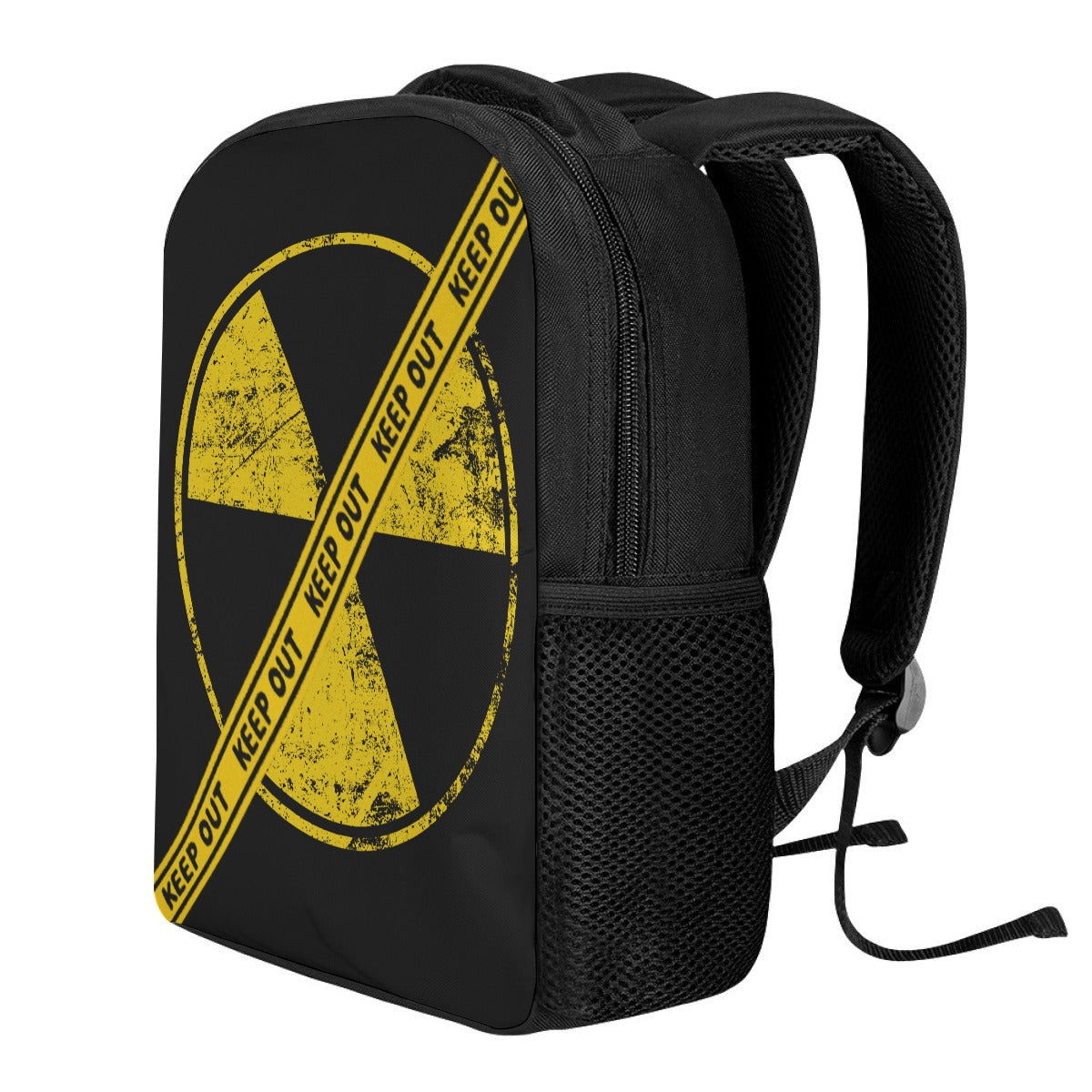 Post-Apocalyptic Backpack Keep Out - Radiation Zone | Black