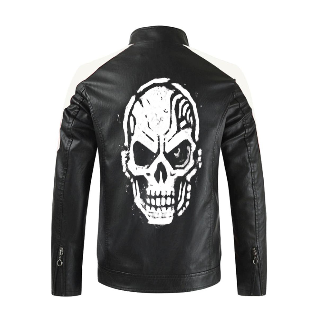 Men's Cyberpunk Motorcycle Jacket | Cyber Death Squadron | PU