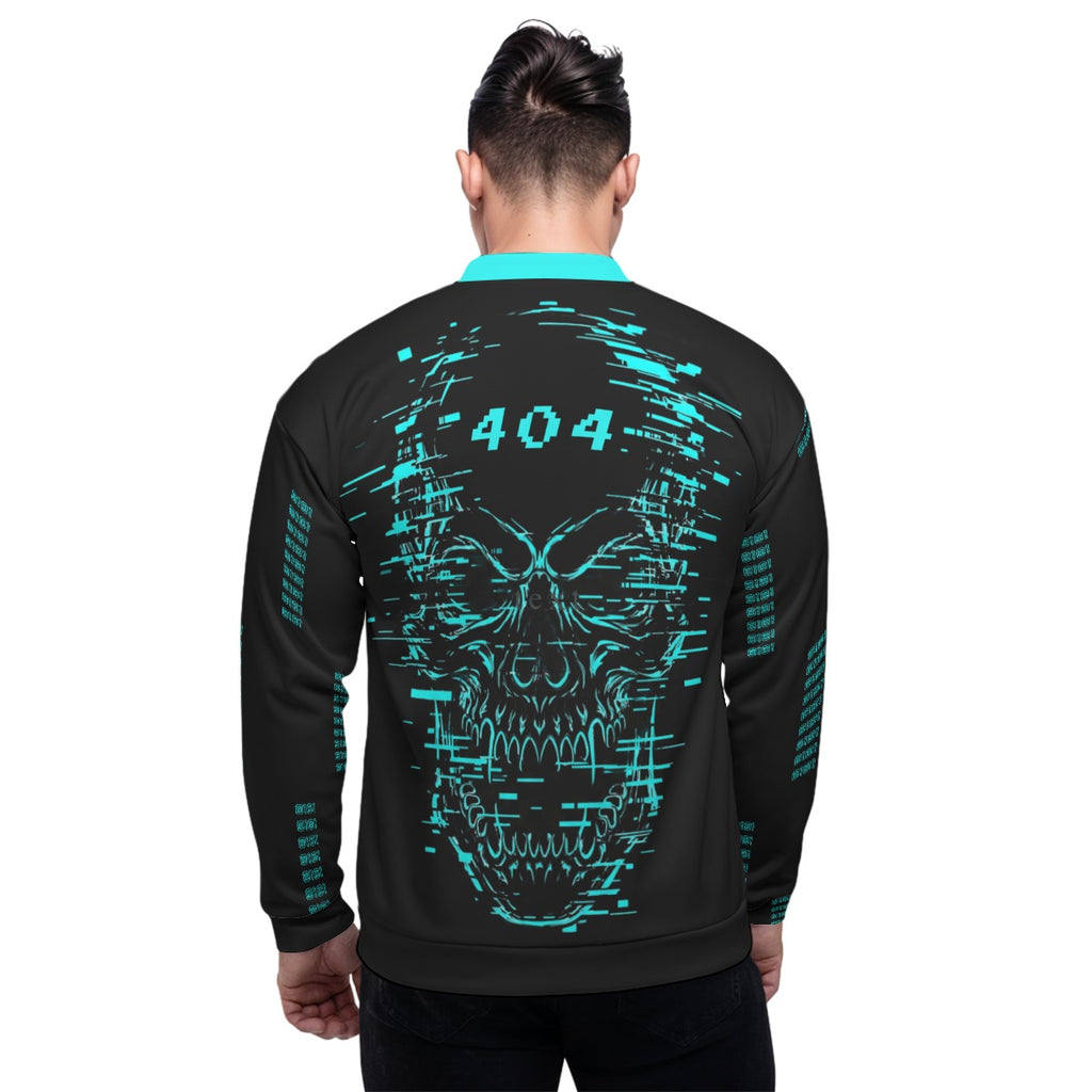 Cyberpunkowa Kurtka Bomberka 404 CyberSkull ERROR