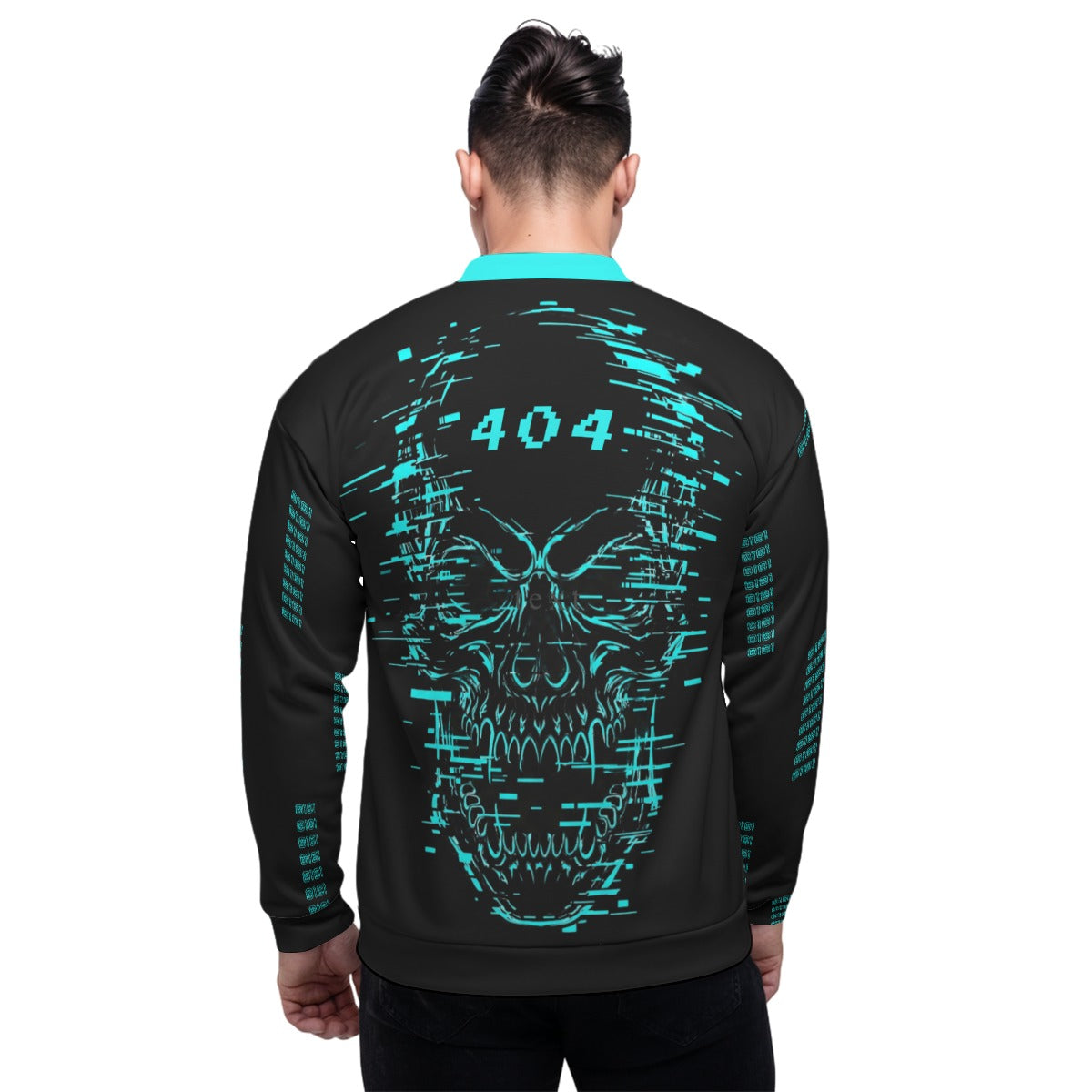 Cyberpunkowa Kurtka Bomberka 404 CyberSkull ERROR