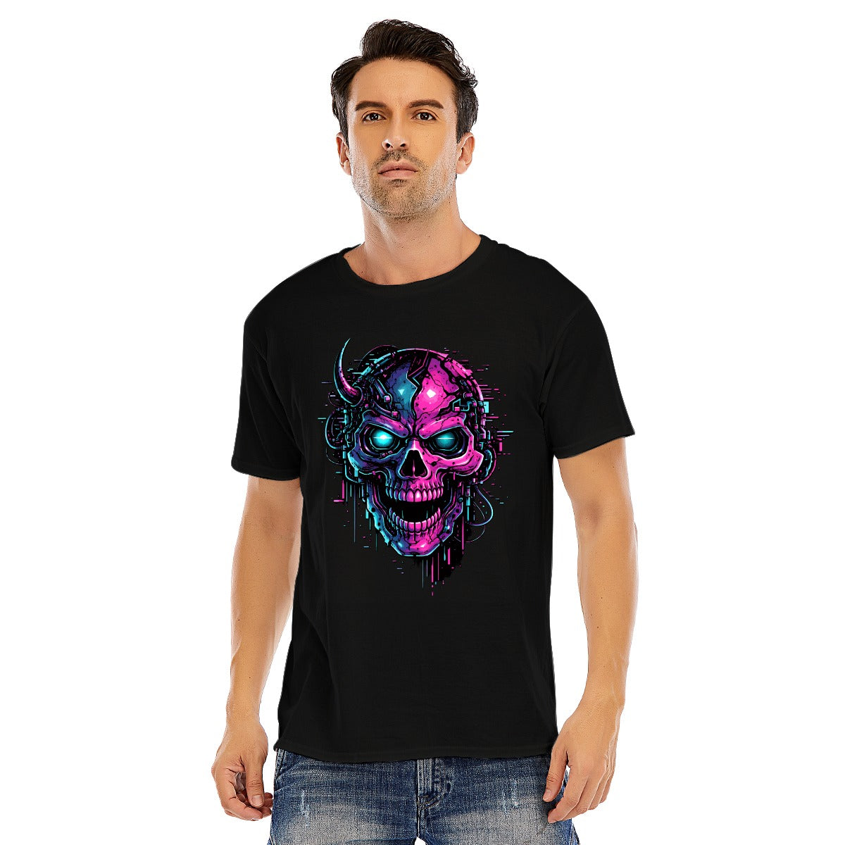 Cyberpunkowa Koszulka Cyber Rebel Skull 2082
