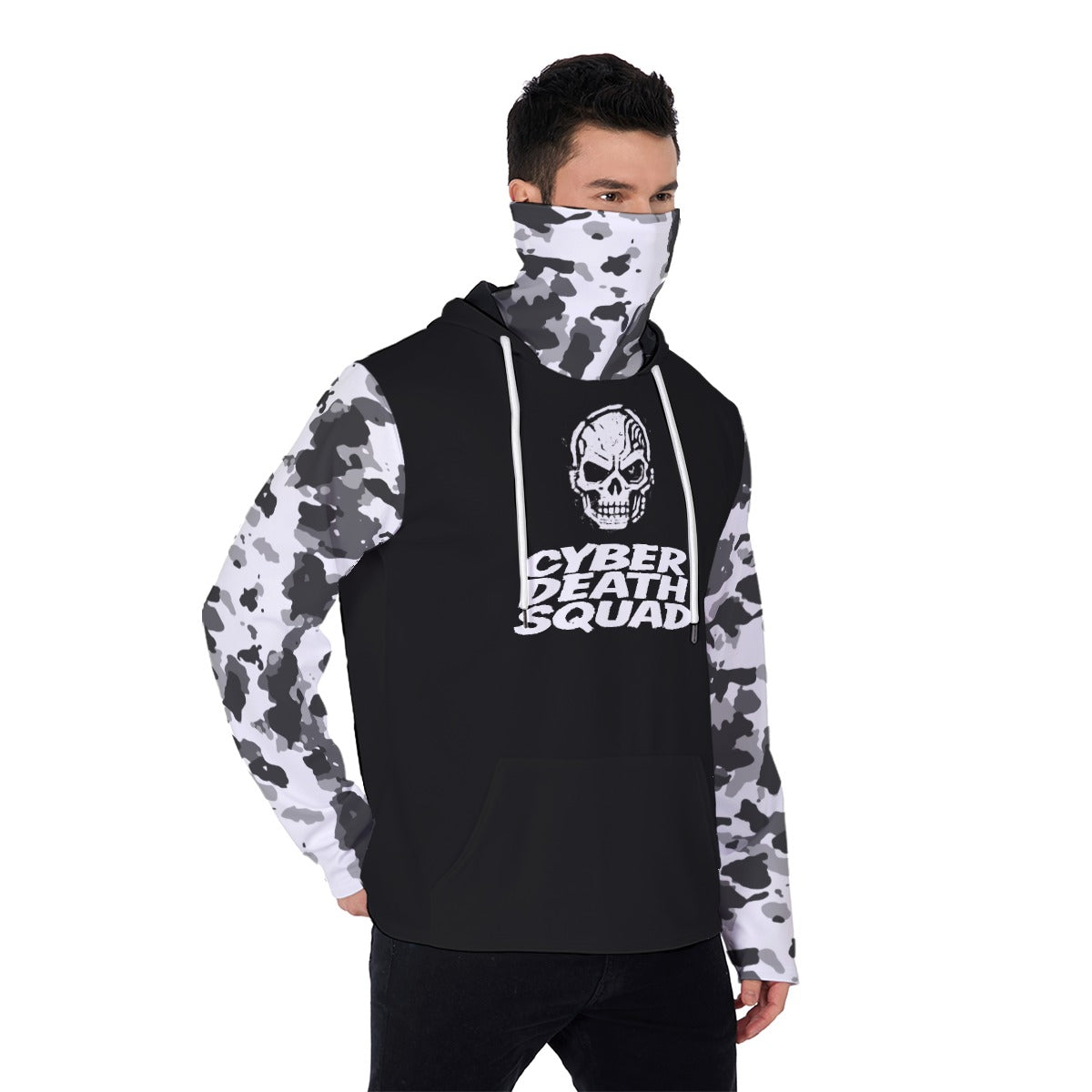 Dystopian Cyberpunk Hoodie | Cyber Death Squad | Cyberpunk Military Hoodie