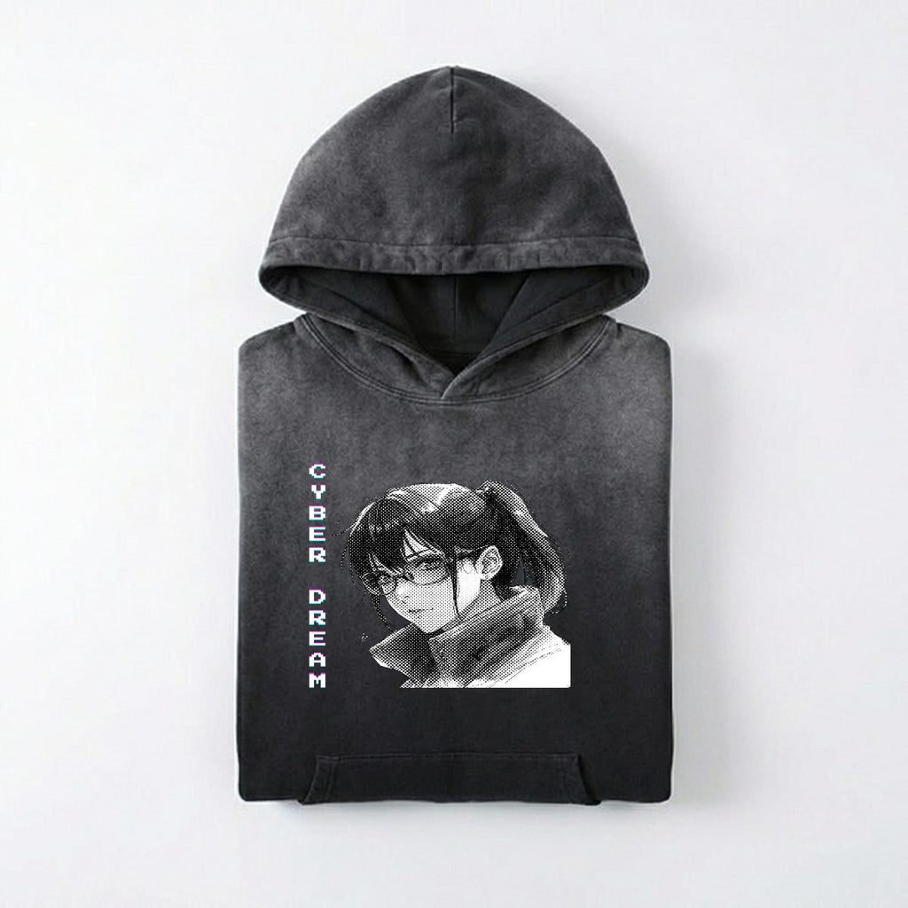 Cyberpunkowa Bluza Anime Cyber Dream| 420gsm Cotton Anime Cyberpunk Style