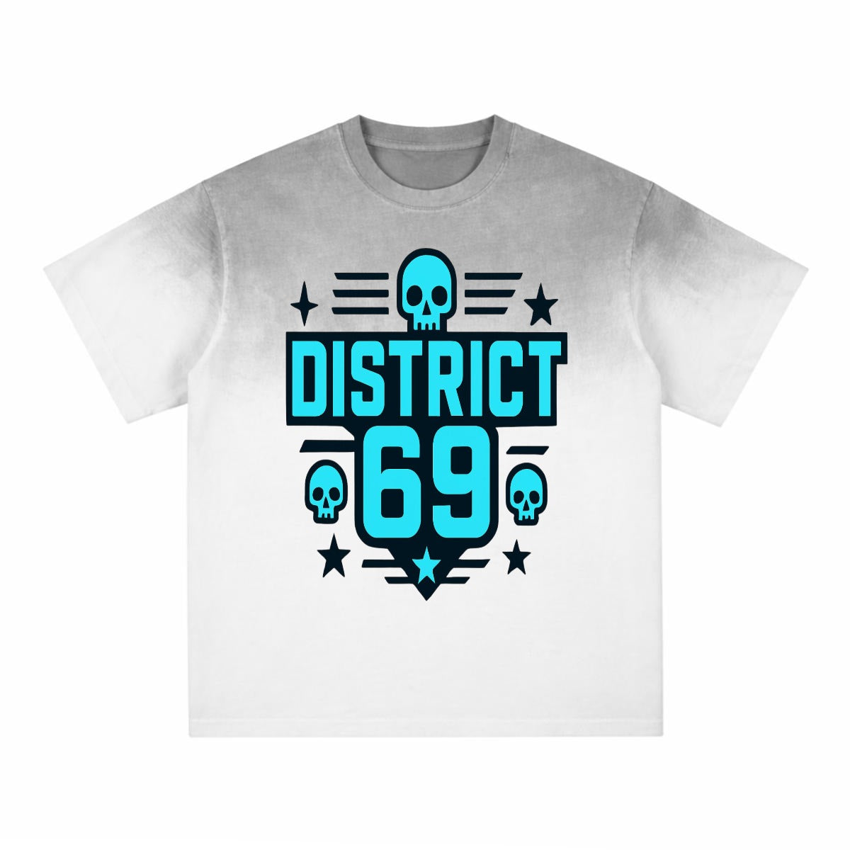 Męski Cyberpunkowy T-shirt DISTRICT 69 Street