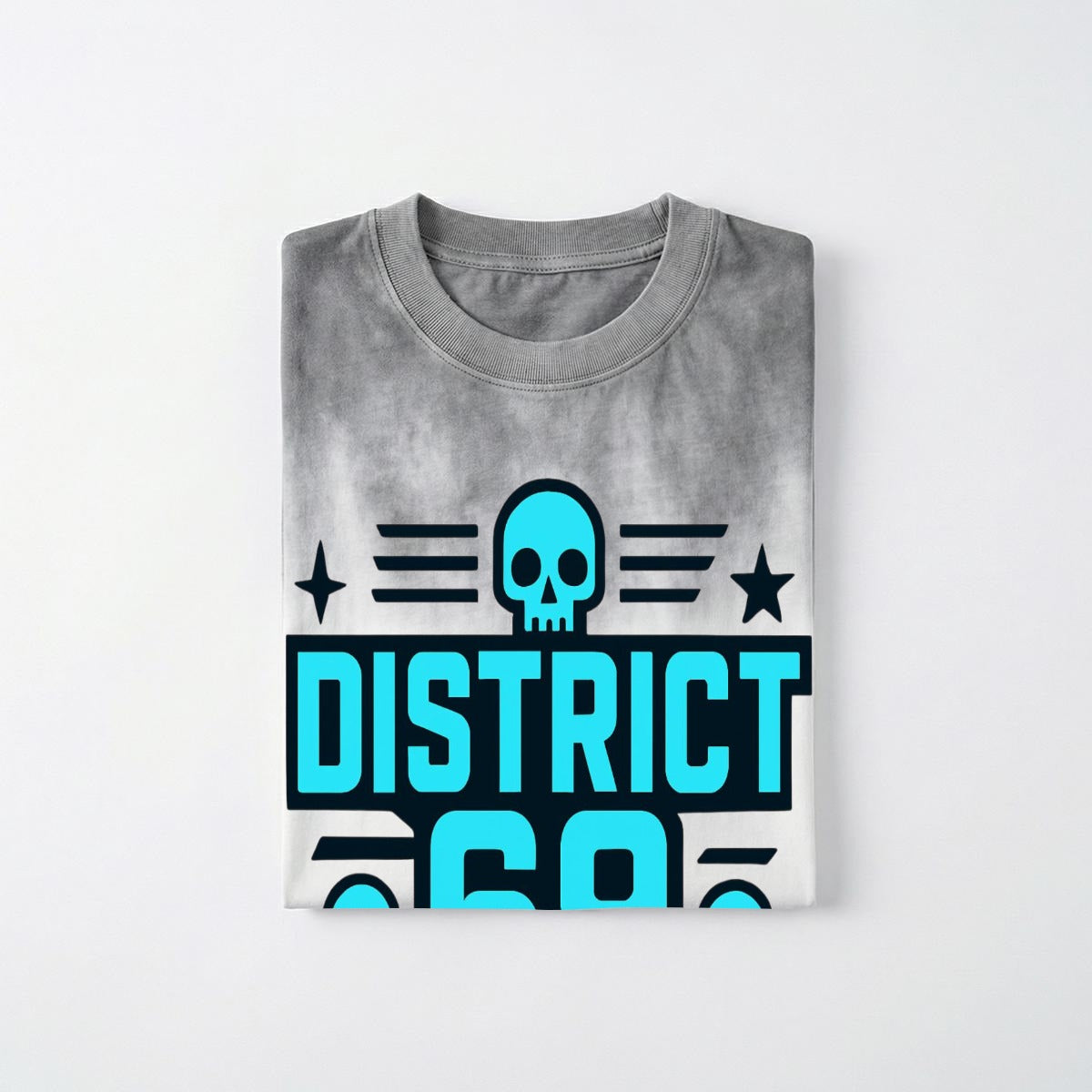 Męski Cyberpunkowy T-shirt DISTRICT 69 Street