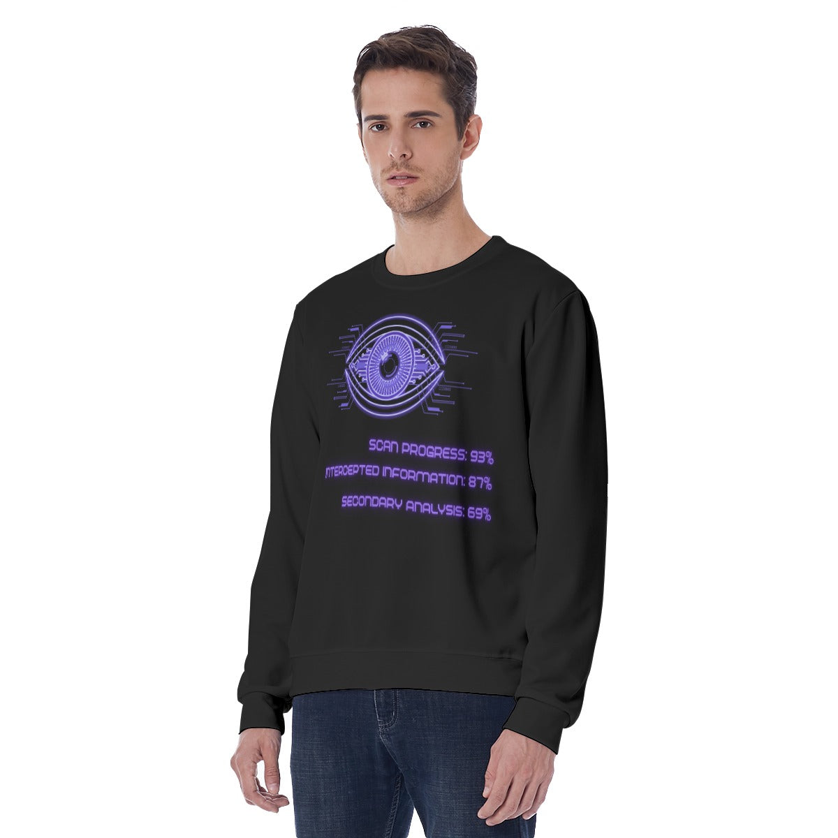Bluza Cyberpunkowa AI Agent Scan