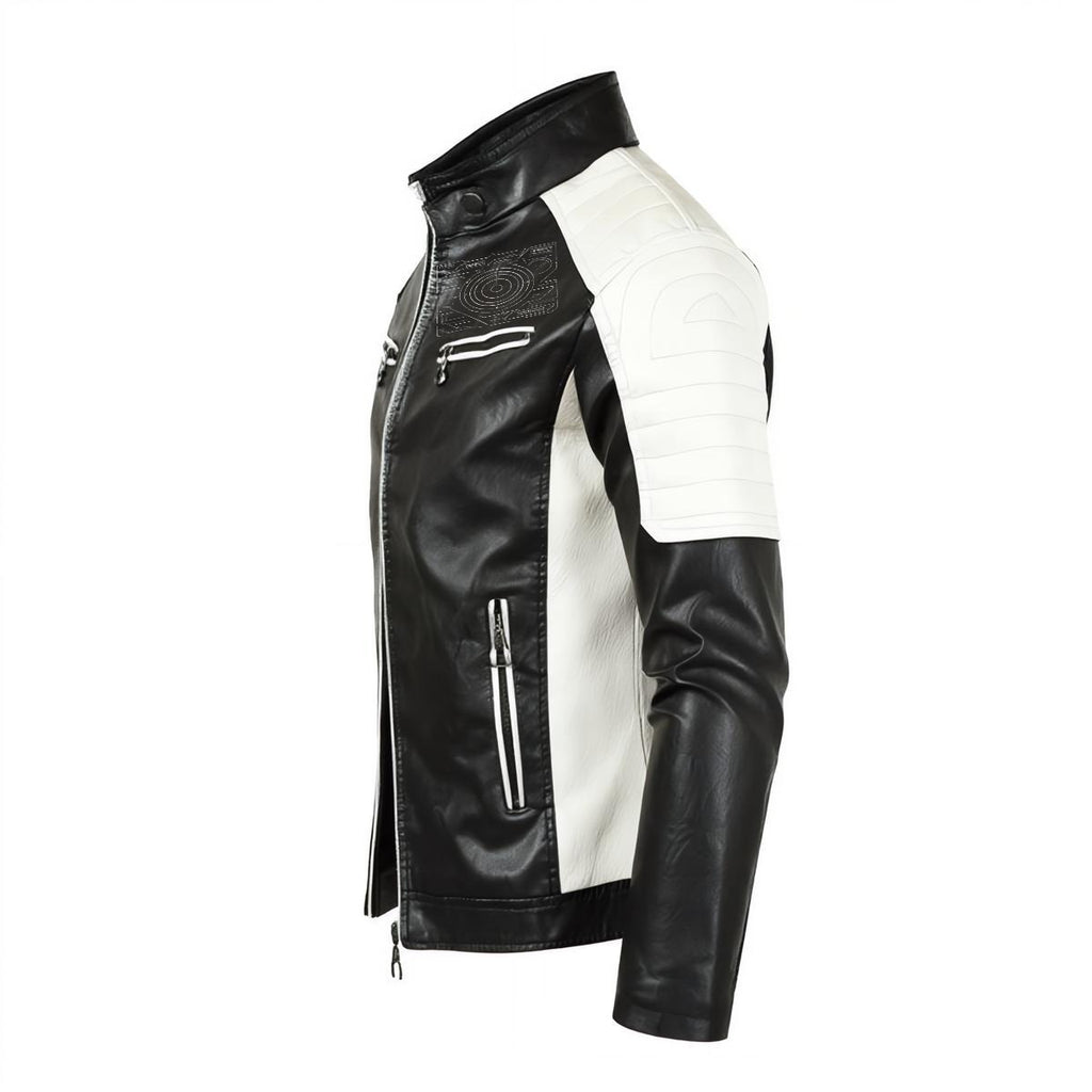 Men's Cyberpunk Motorcycle Jacket | Cyber Death Squadron | PU