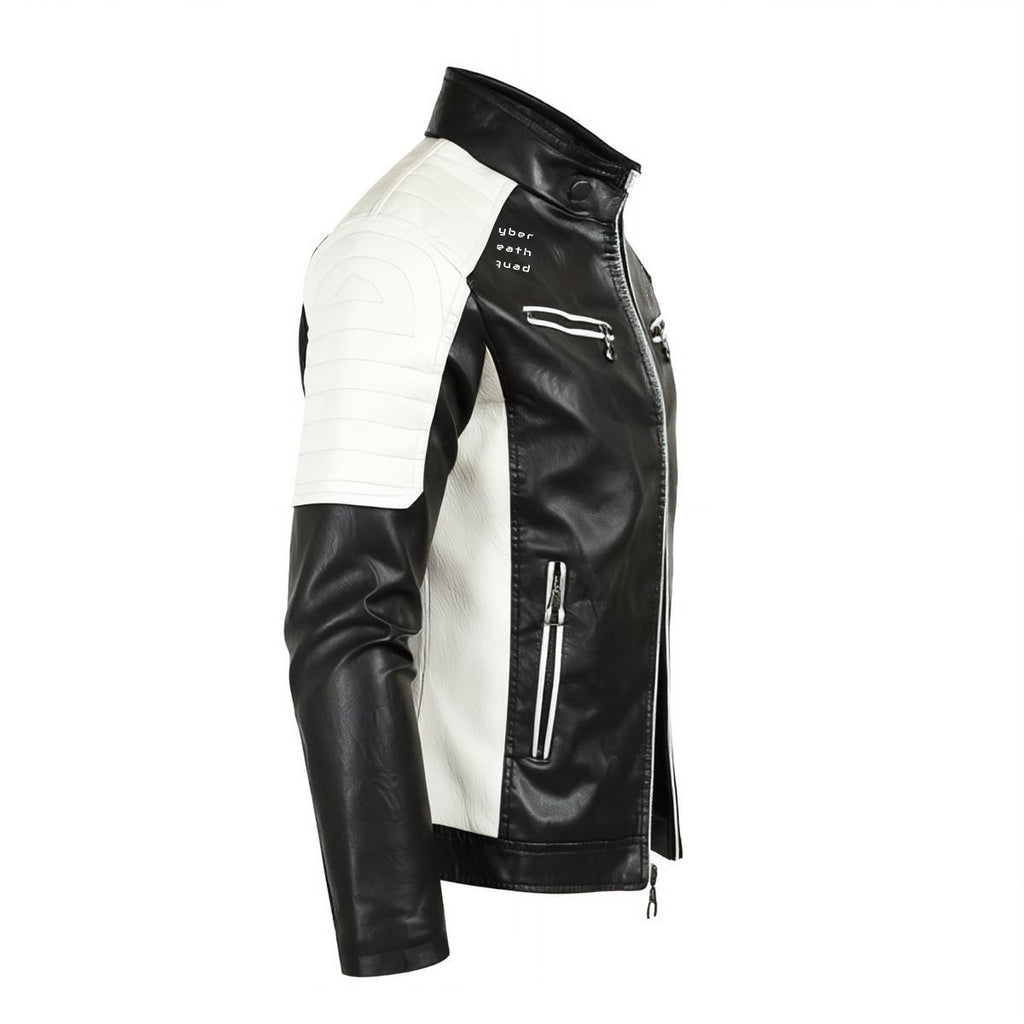 Men's Cyberpunk Motorcycle Jacket | Cyber Death Squadron | PU
