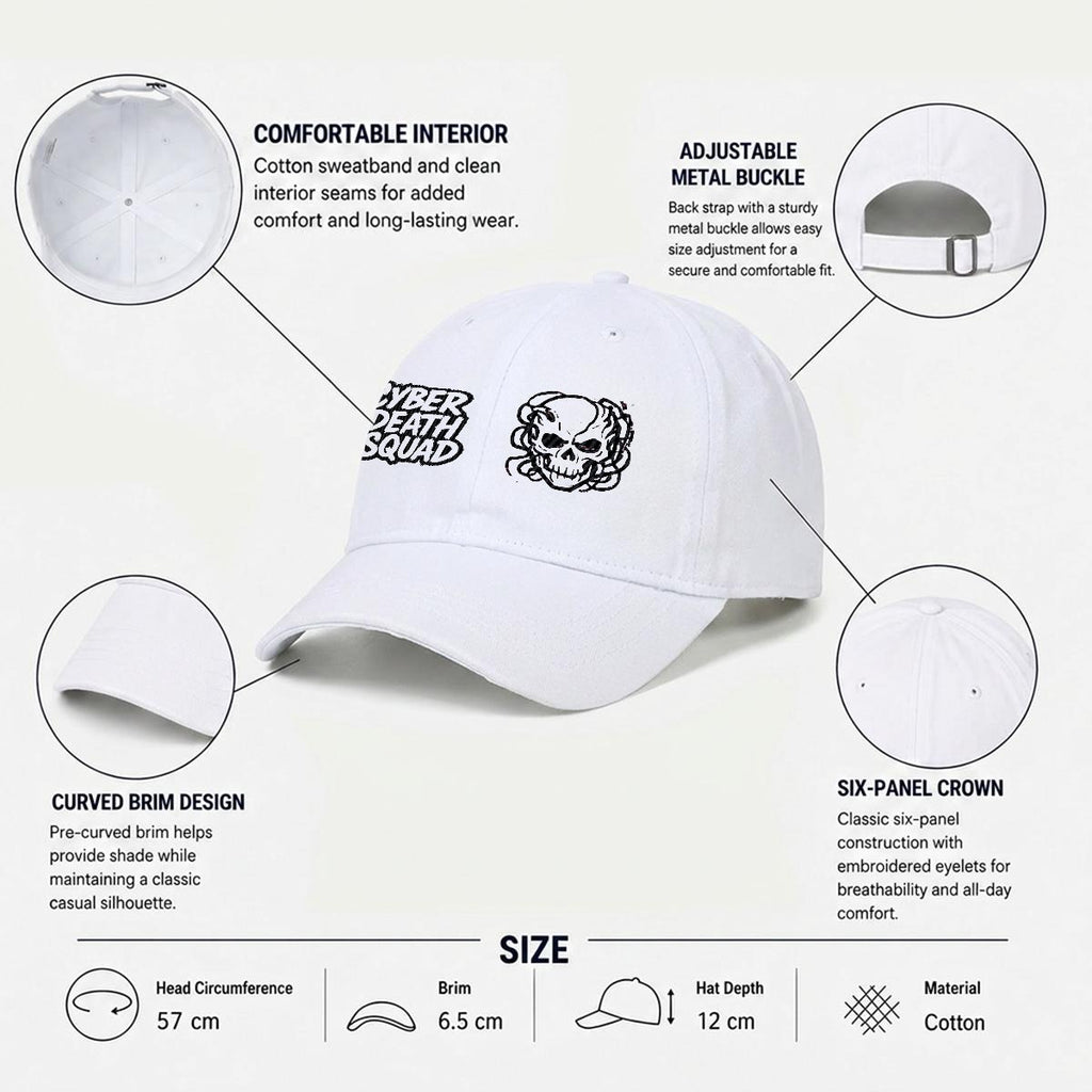 Embroidered Cyberpunk Cap | CYBER DEATH SQUAD