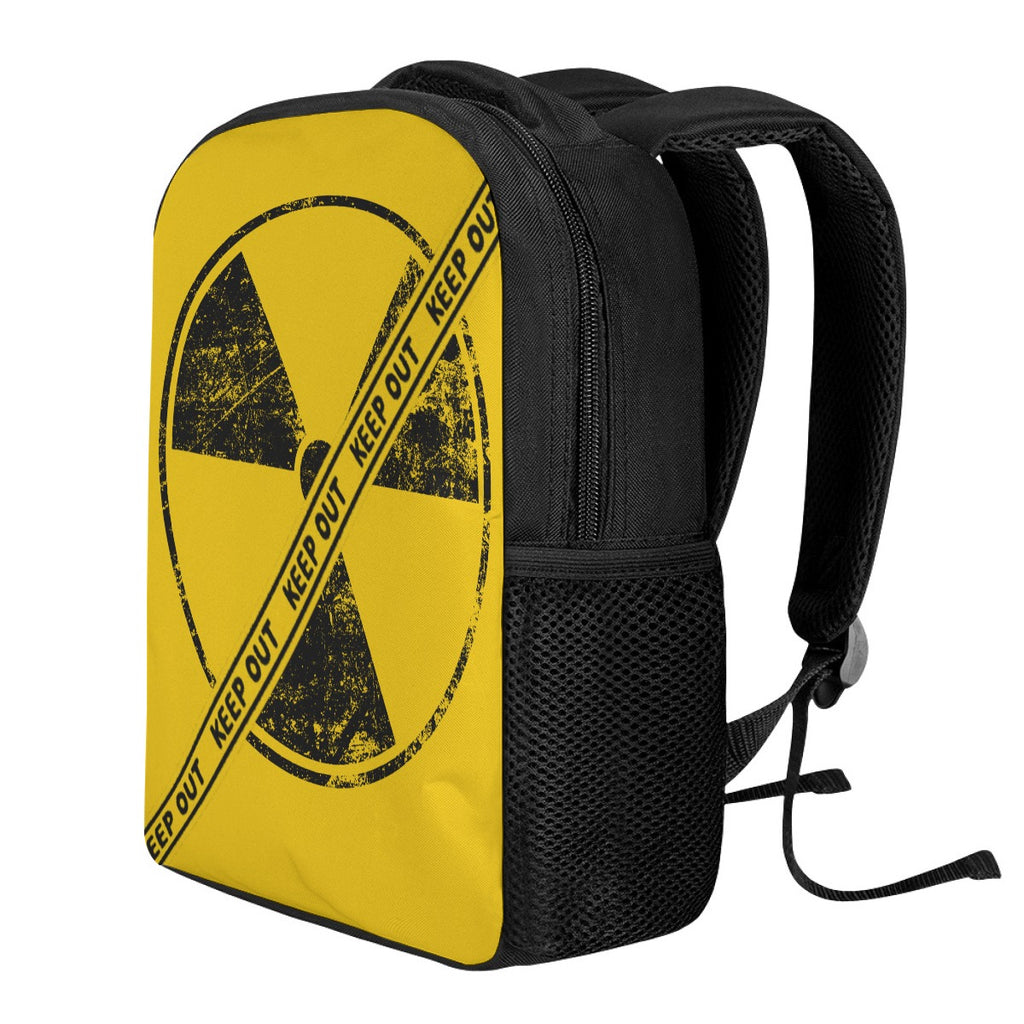 Post-Apocalyptic Backpack | Keep Out - Radiation Zone | Ultra Yellow