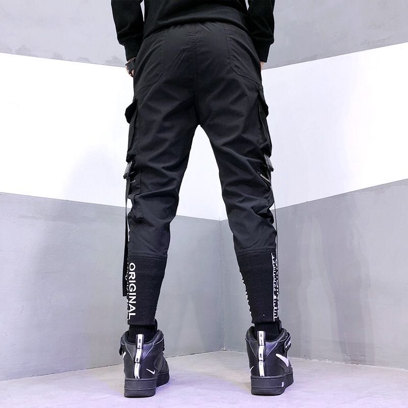 Techwearowe Spodnie Cargo High-End Urban Rebeliant Soldier Black