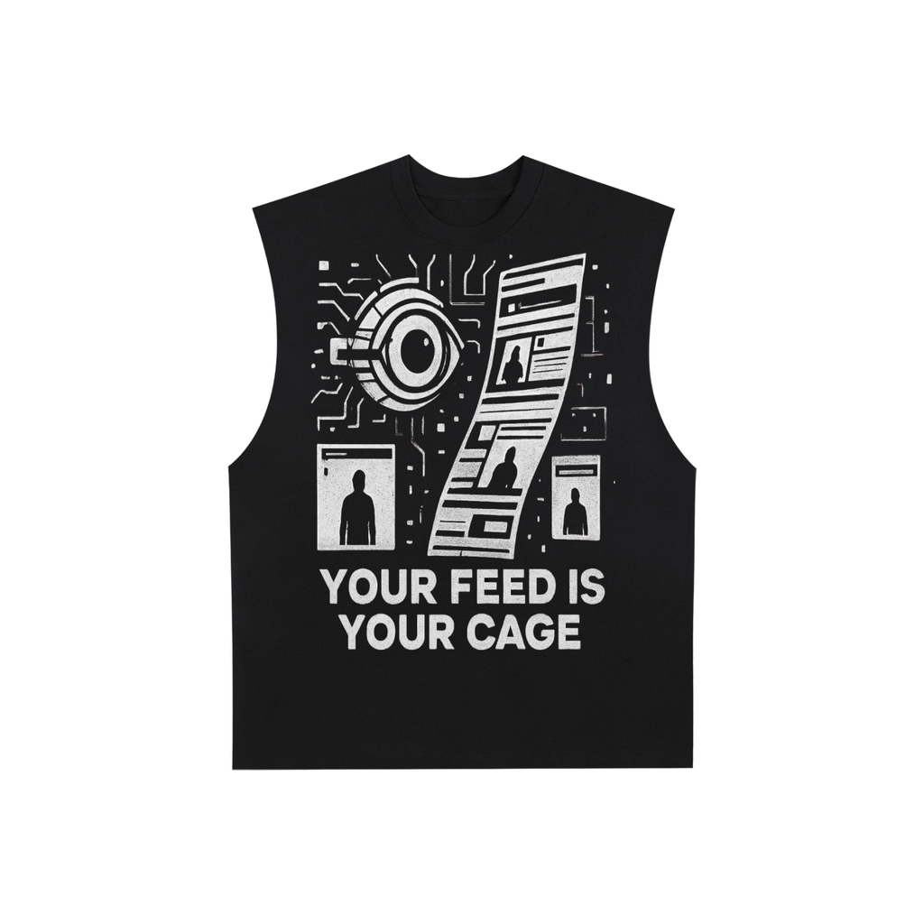 Dystopian Truths T-Shirt | Your Feed is Your Cage