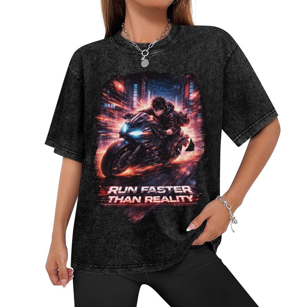 Cyberpunkowa Koszulka Neo Kyoto Anime | Speed Eun Cyber 100% Cotton