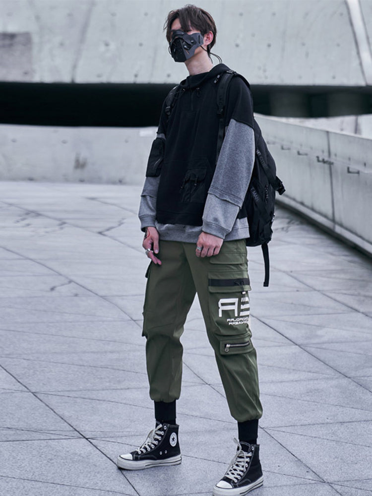 Techwearowe Spodnie Cargo Combat Urban Pants Green