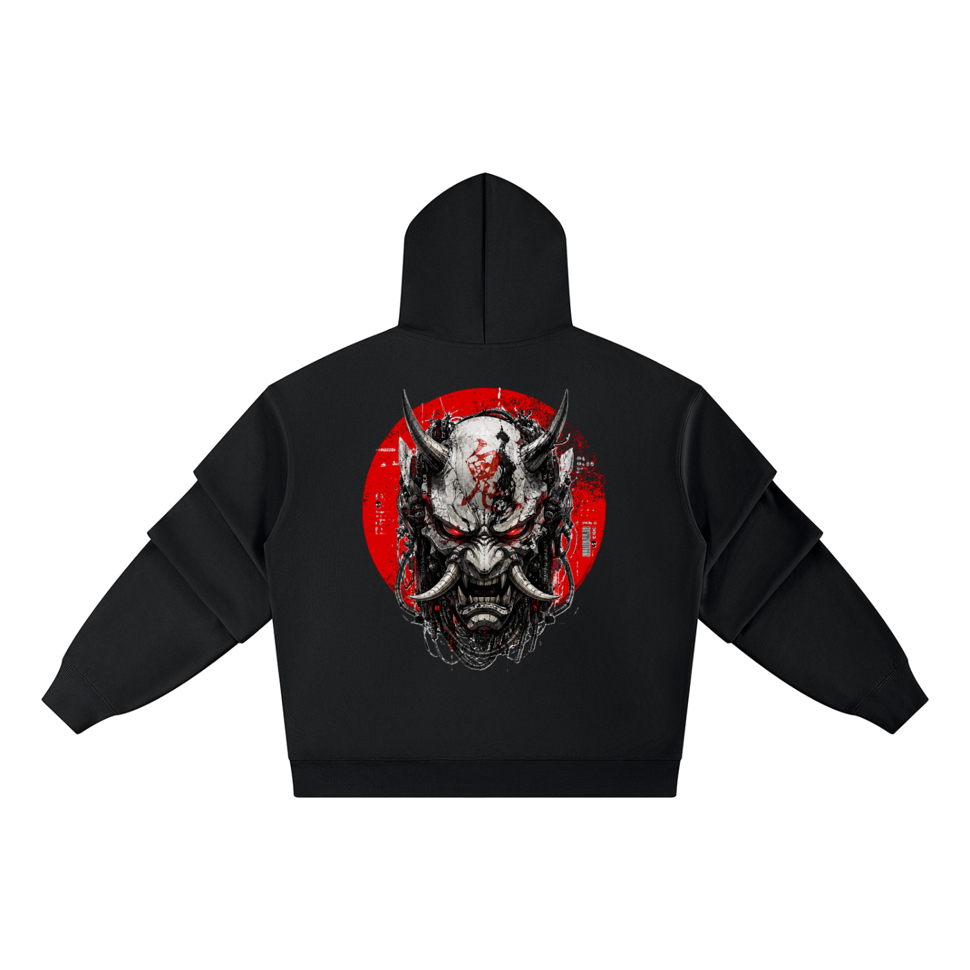 Cyberpunk Hoodie Heavyweight | Cyber Tokyo 2088 Oni Demon