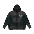 Post-Apocalyptic Unisex Hoodie | NOTHING HUMAN REMAINS | Cotton 760gsm