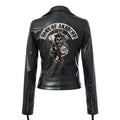 Damska Kurtka Cyberpunk-Dystopic Sons of Anarchy Black