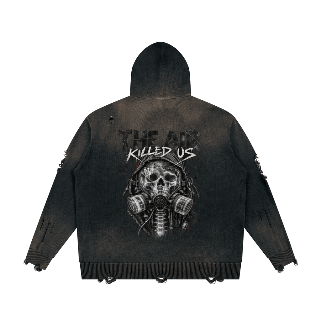 Post-Apocalyptic Unisex Hoodie | The Air Killed Us | Cotton 760gsm