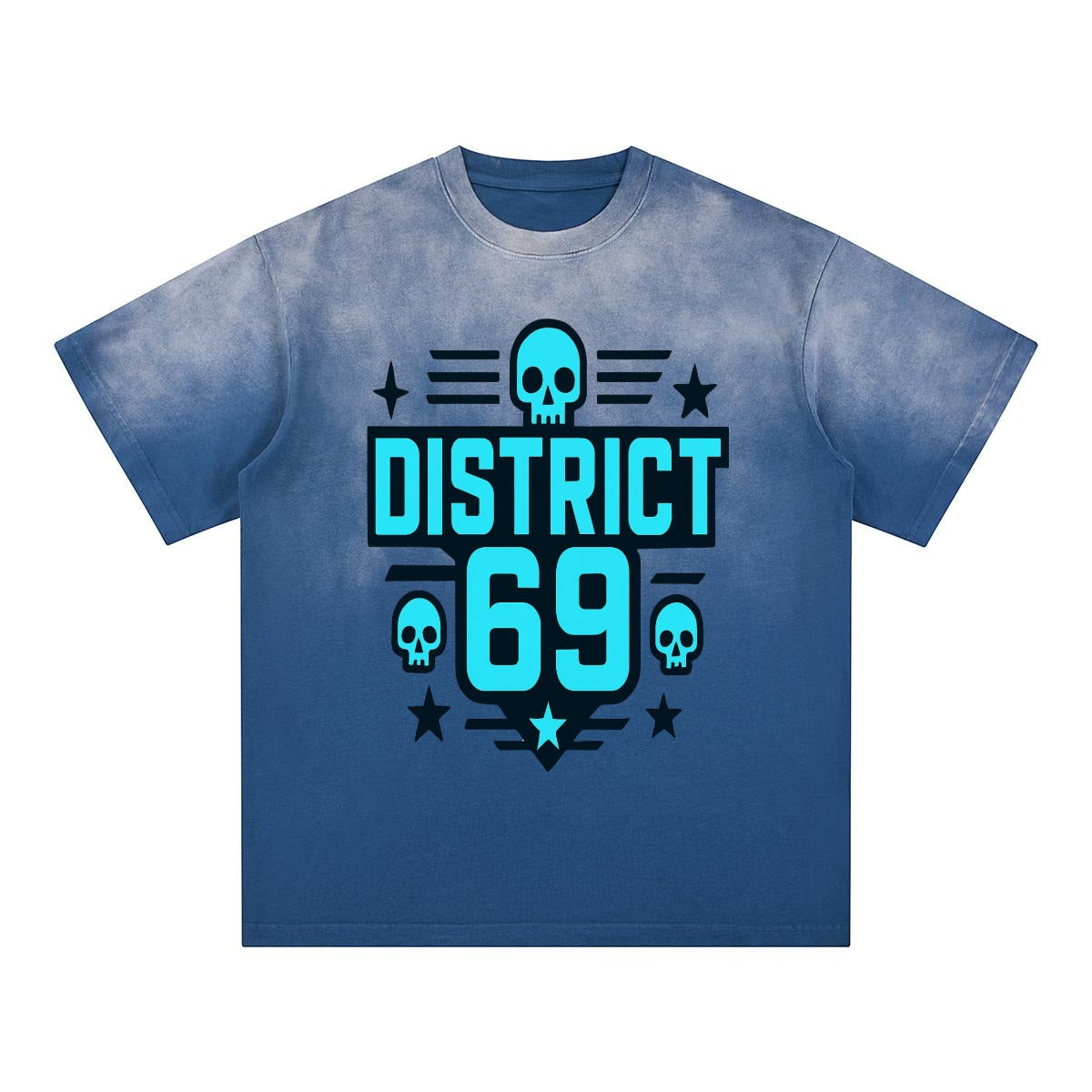Męski Cyberpunkowy T-shirt DISTRICT 69 Street