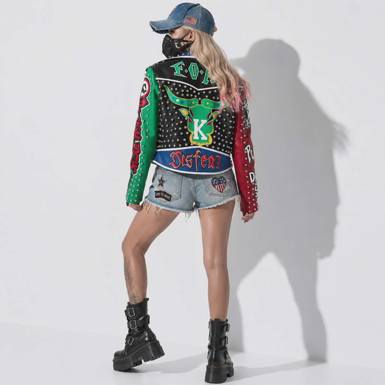 Cyberpunkowa Kurtka Nomadzka Bufflo Cyber Road | Cyberpunk American PU Jacket