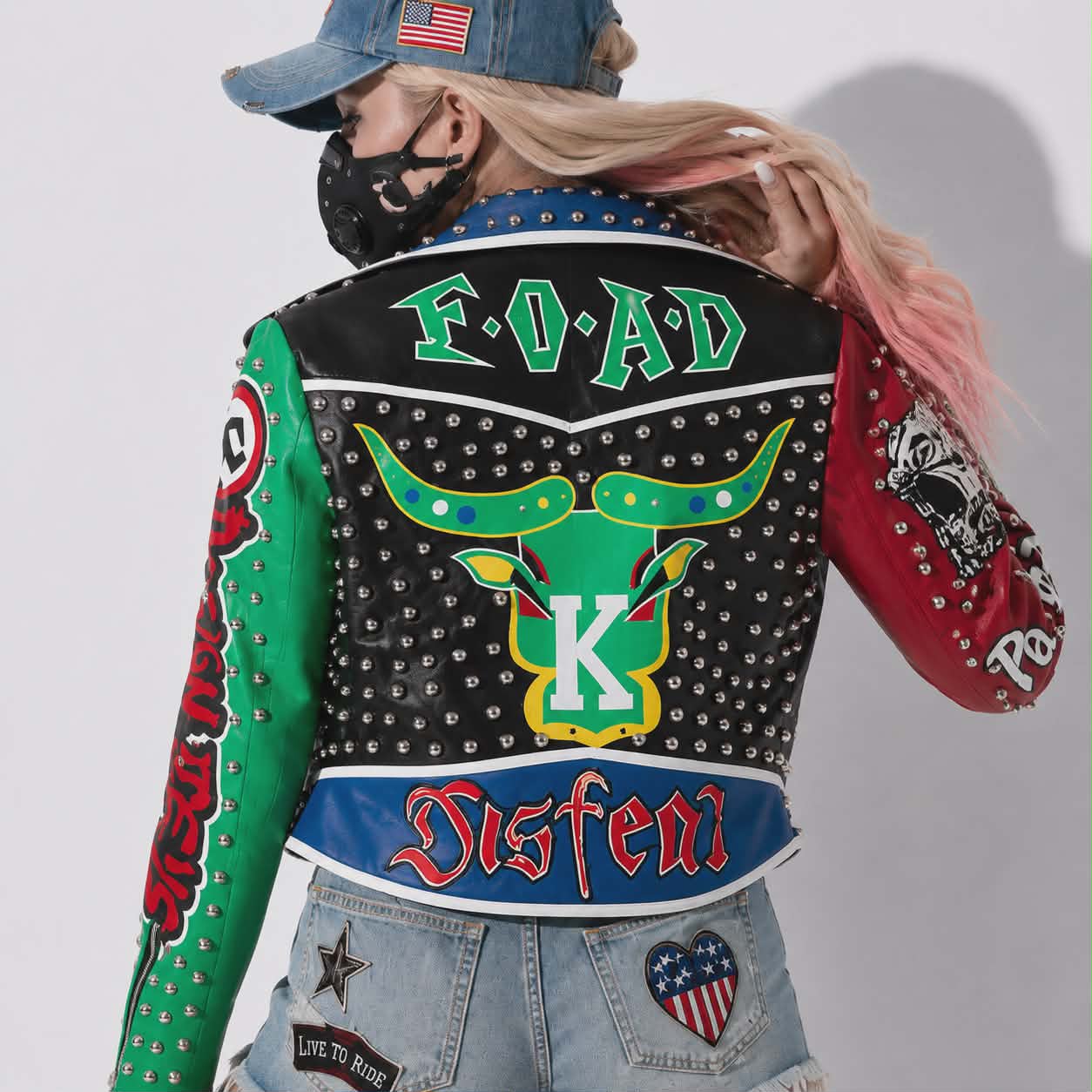 Cyberpunkowa Kurtka Nomadzka Bufflo Cyber Road | Cyberpunk American PU Jacket