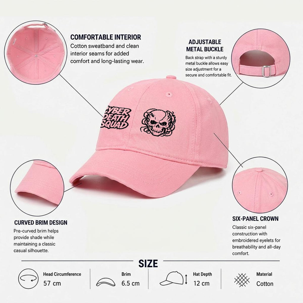 Embroidered Cyberpunk Cap | CYBER DEATH SQUAD