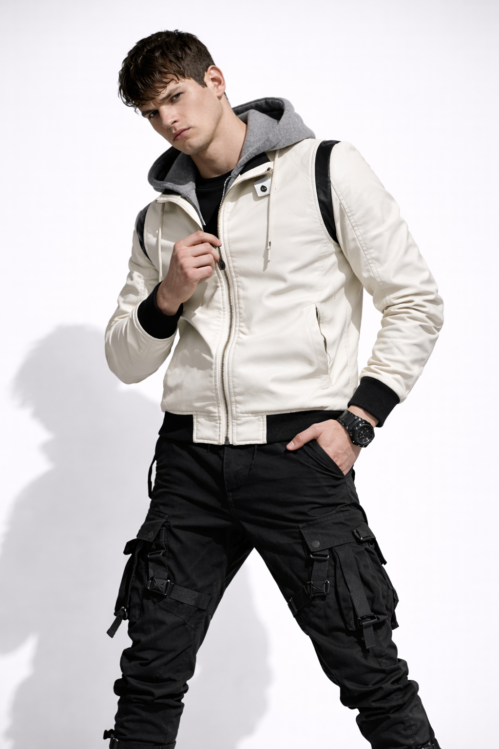 Nomadzka Kurtka Scorpion Clan Armor Post-Apocalypse White
