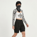 Techwear Crop Top BLACKOUT 20XX