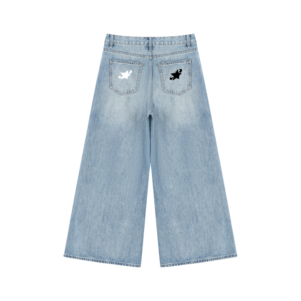 Women's Wide Leg Jeans | Y2K Cyber Kitch | FUTURE TRASH