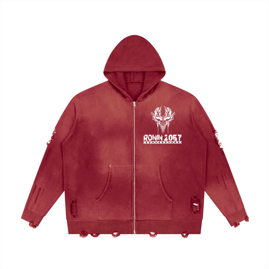 Cyberpunk Dystopian Unisex Hoodie | Ronin 2067 | Cotton 760 gsm