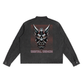 Cyberpunk,Cyberpunk Denim Jacket,Cyberpunk Oni Demon,Japanese Cyberpunk,Cyberpunk Jacket,Dark Future,Futurewear