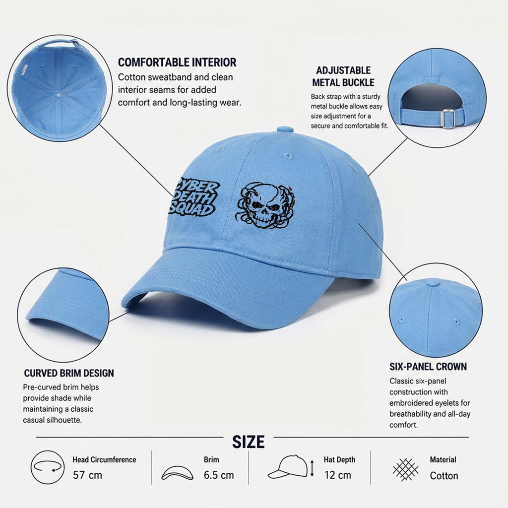 Embroidered Cyberpunk Cap | CYBER DEATH SQUAD