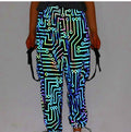 Cyberpunkowa Świecąca Kurtka Hoodie Rebel LED Pants